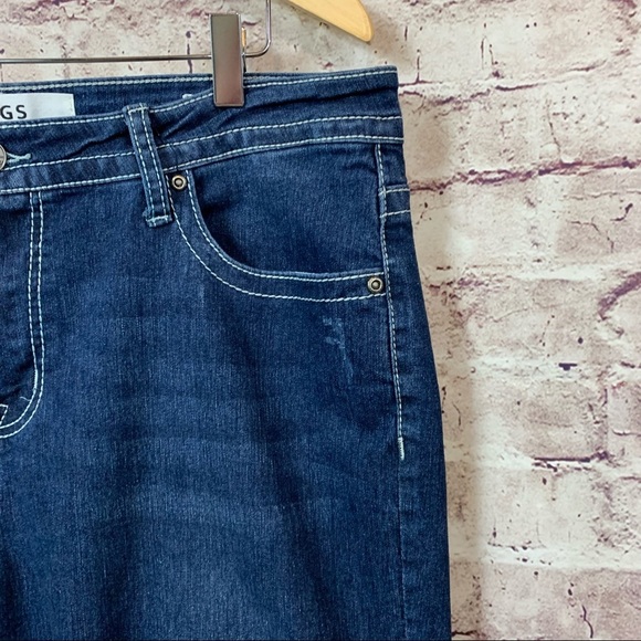 VGS Roll Up Skinny Medium Wash Denim Jeans - Picture 4 of 13